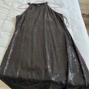 Sequins print dress